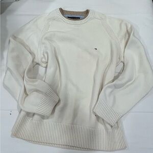 Tommy Hilfiger Men's Off-White Crewneck Sweater